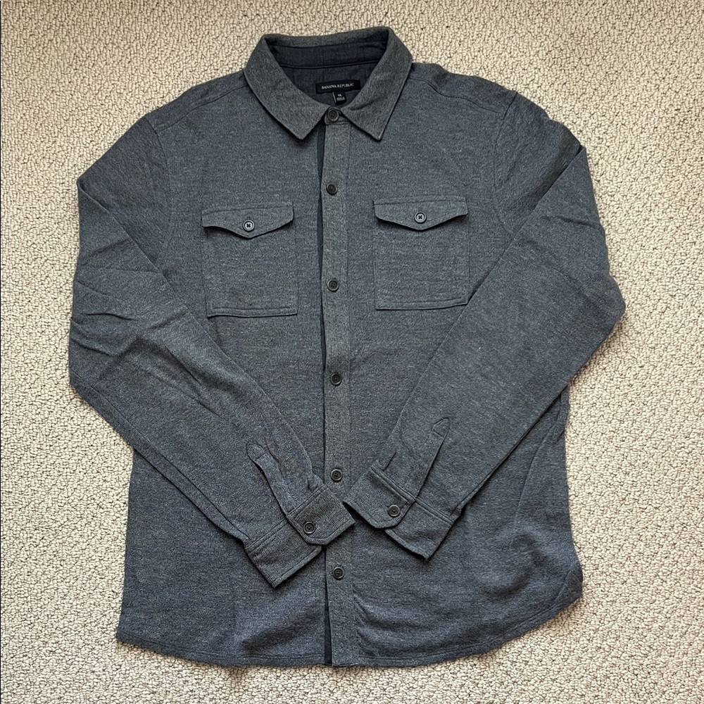 Banana Republic Charcoal Button-Down Shirt